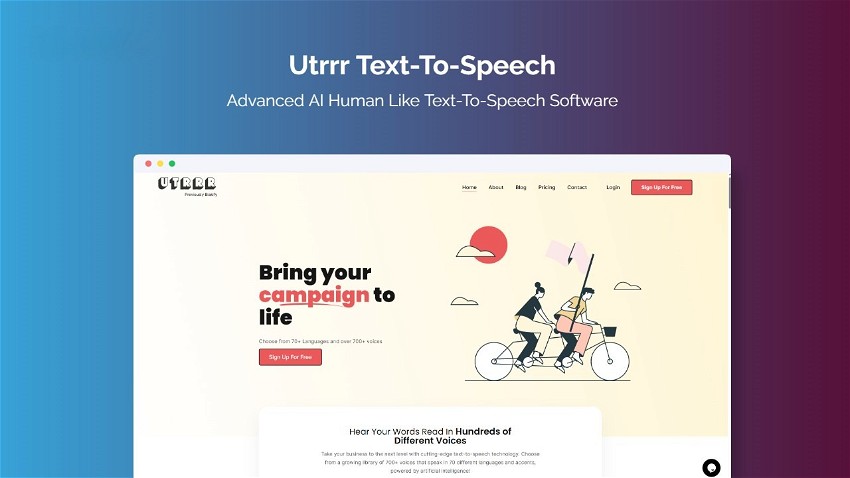 Utrrr Text To Speech AppSumo