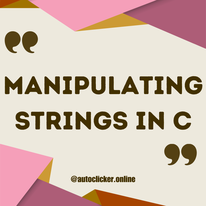 C String Manipulation