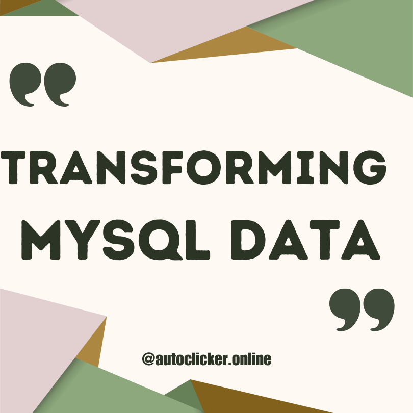 MySQL Replace