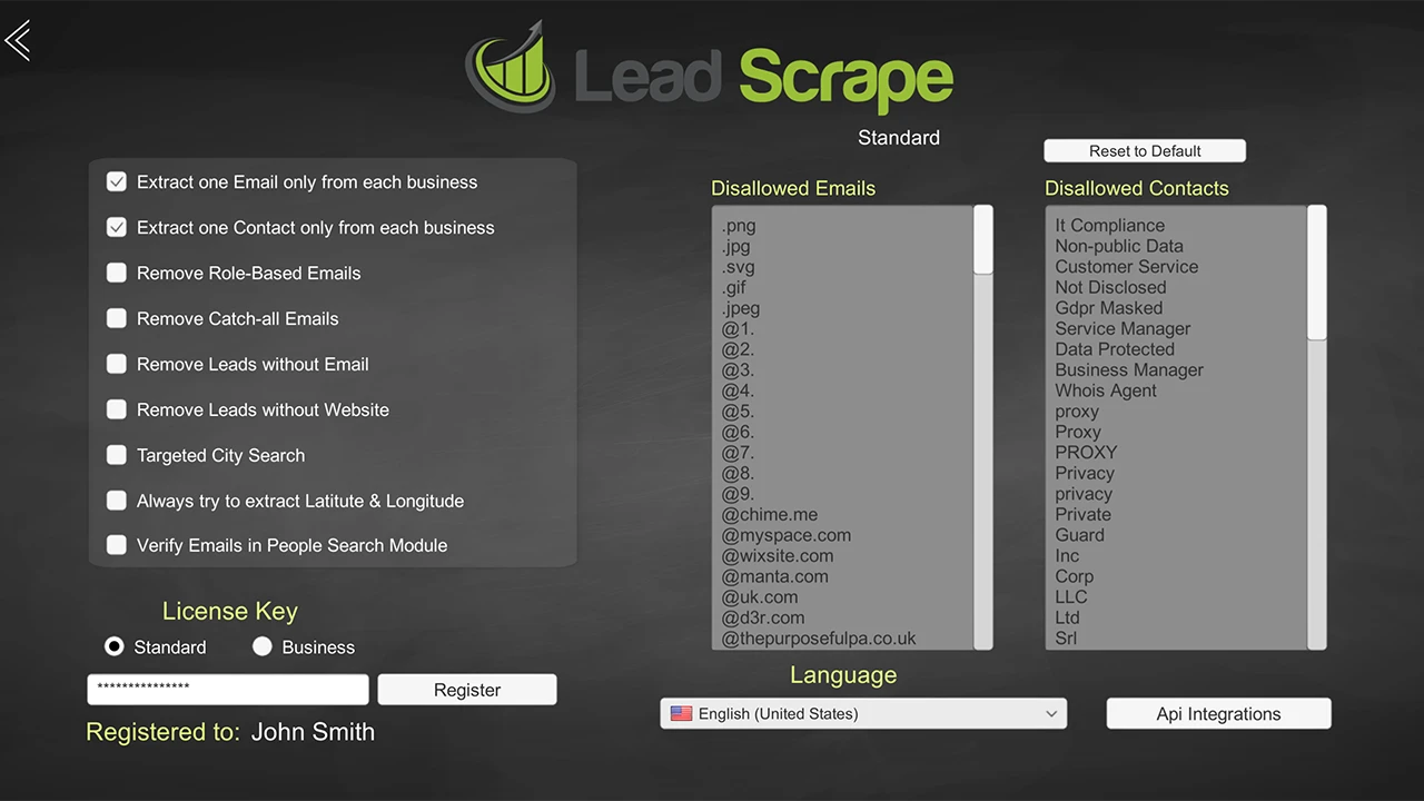 Lead Scrape