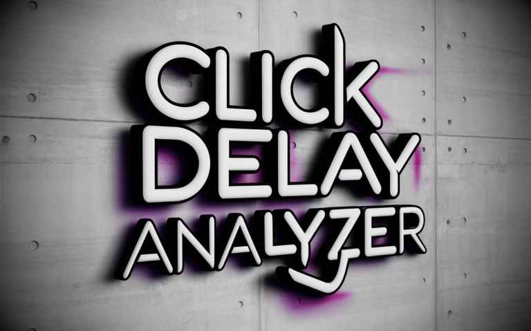 Click Delay Analyzer